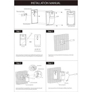 Dakason Paquete de pared LED de fotocélula del atardecer_4