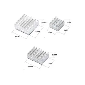 Kit de disipador de calor Raspberry Pi 4 con cinta_2