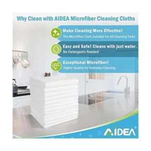 AIDEA Paño de limpieza de microfibra sin bordes paño