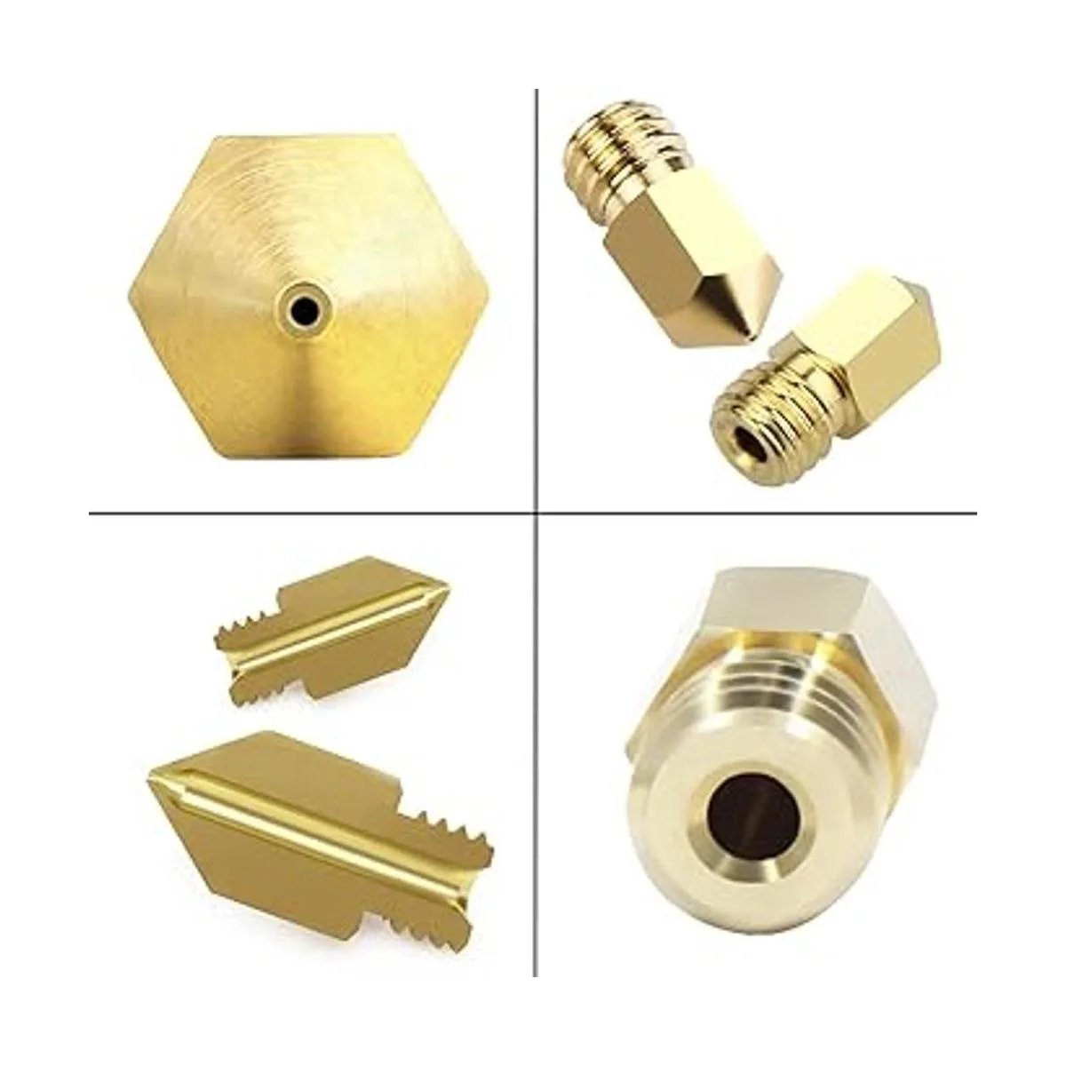 Boquillas extrusoras MK8 de latón para impresora 3D_4