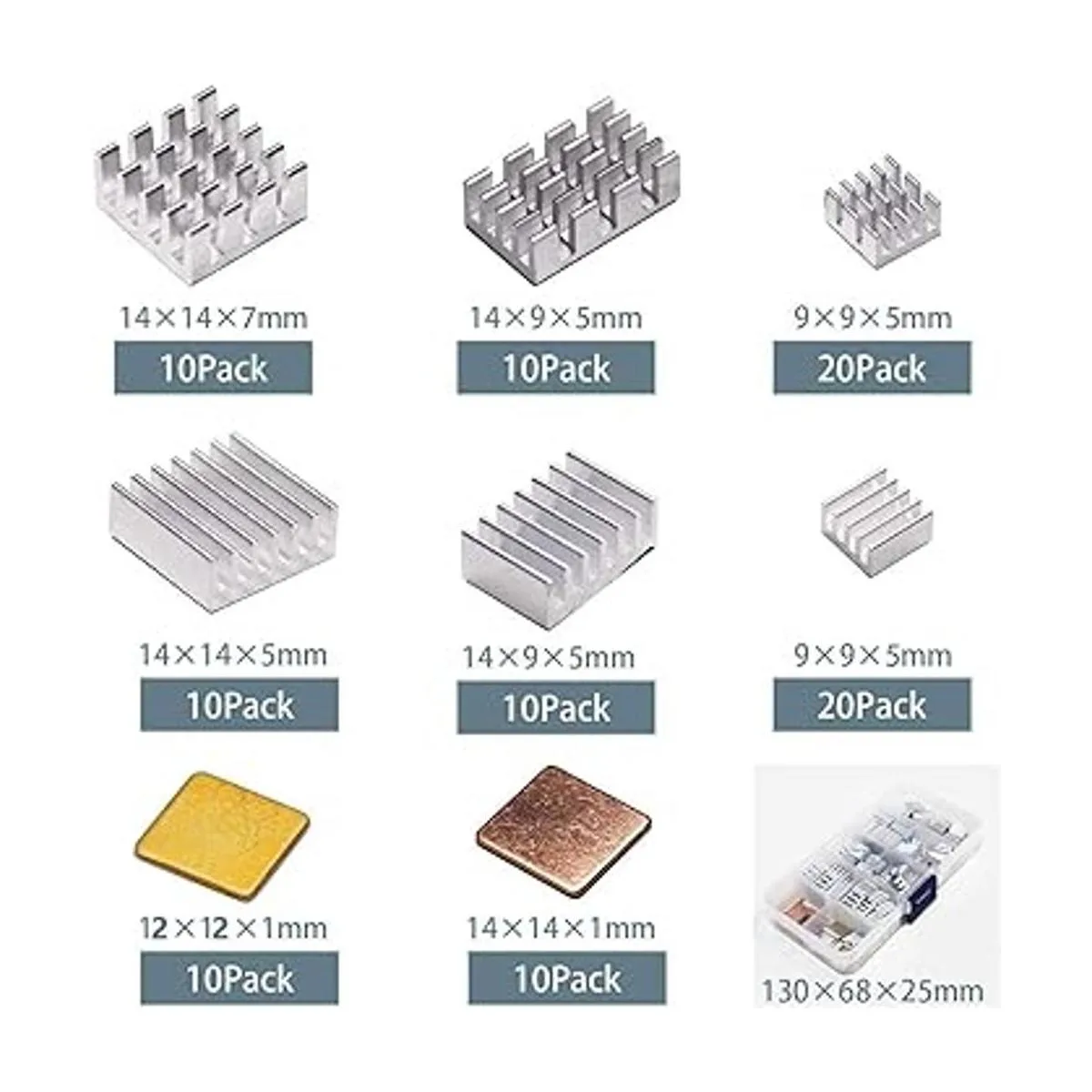 Pastall Kit de disipador de calor con cinta adhesiva_2