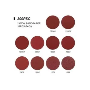 HongWay Kit de 300 discos de lijado de 2 pulgadas para