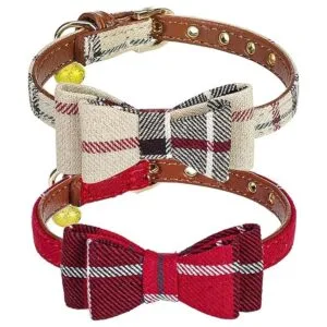 PUPTECK Collar de cachorro con campana paquete de 2