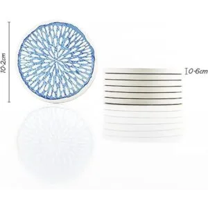 AD Juego de 6 posavasos con soporte para bebidas que_5