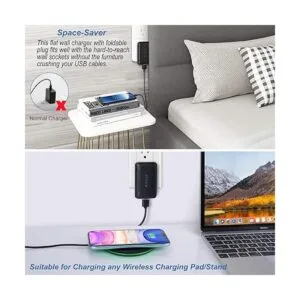 Cargador de pared USB paquete de 2 unidades de 18 W3 A