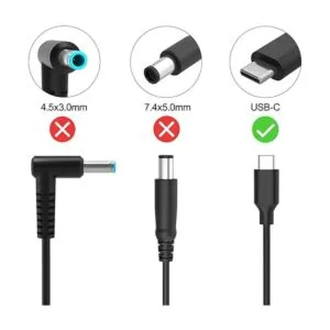 Cargador USB C de 45 W para Google Pixelbook go adaptador_2
