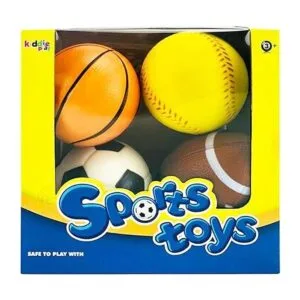 Kiddie Play Juego de 4 pelotas para niños de 1 a 3 años_3