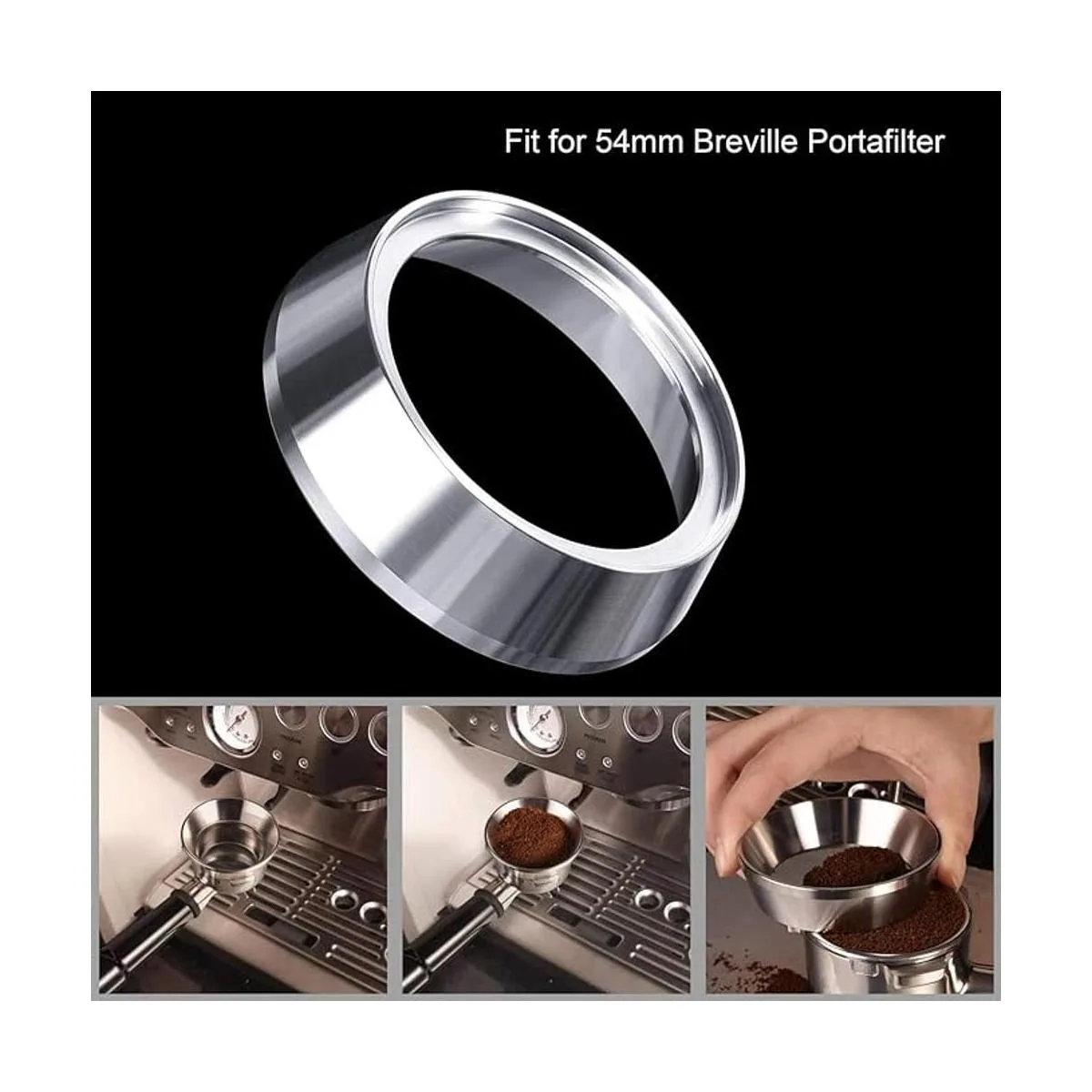 Embudo dosificador Espresso de 2.126 in anillo_5