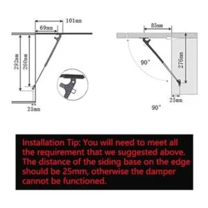Paquete de 2 resortes de gas extendidos de 10 pulgadas de_4
