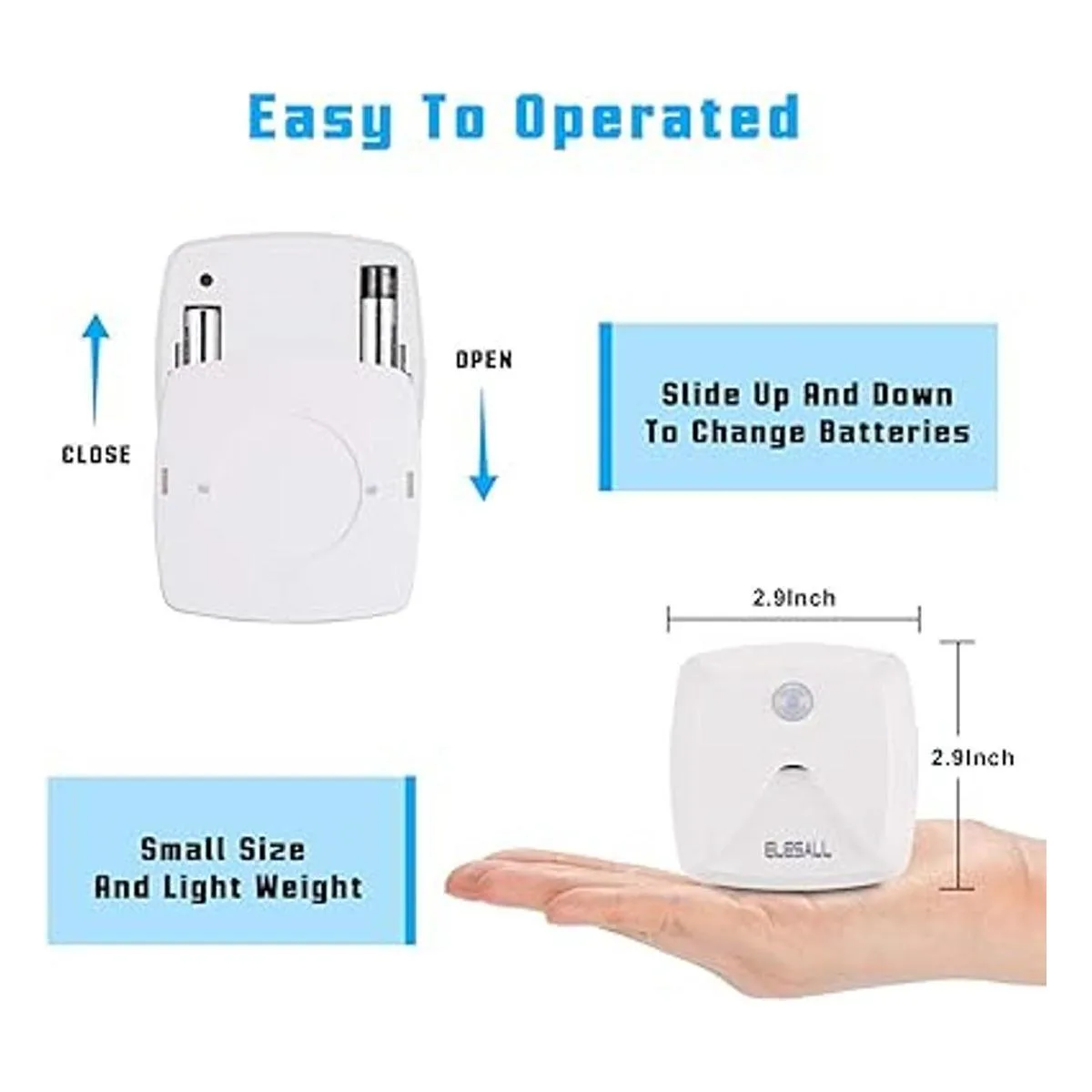 Luces con sensor de movimiento adhesivas luz nocturna LED