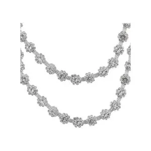 Cadena de cristal de 0.394 in y 1 yarda con forma de flor_1