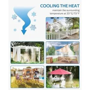 HOMENOTE Sistema de refrigeración de nebulización de 59.1_4