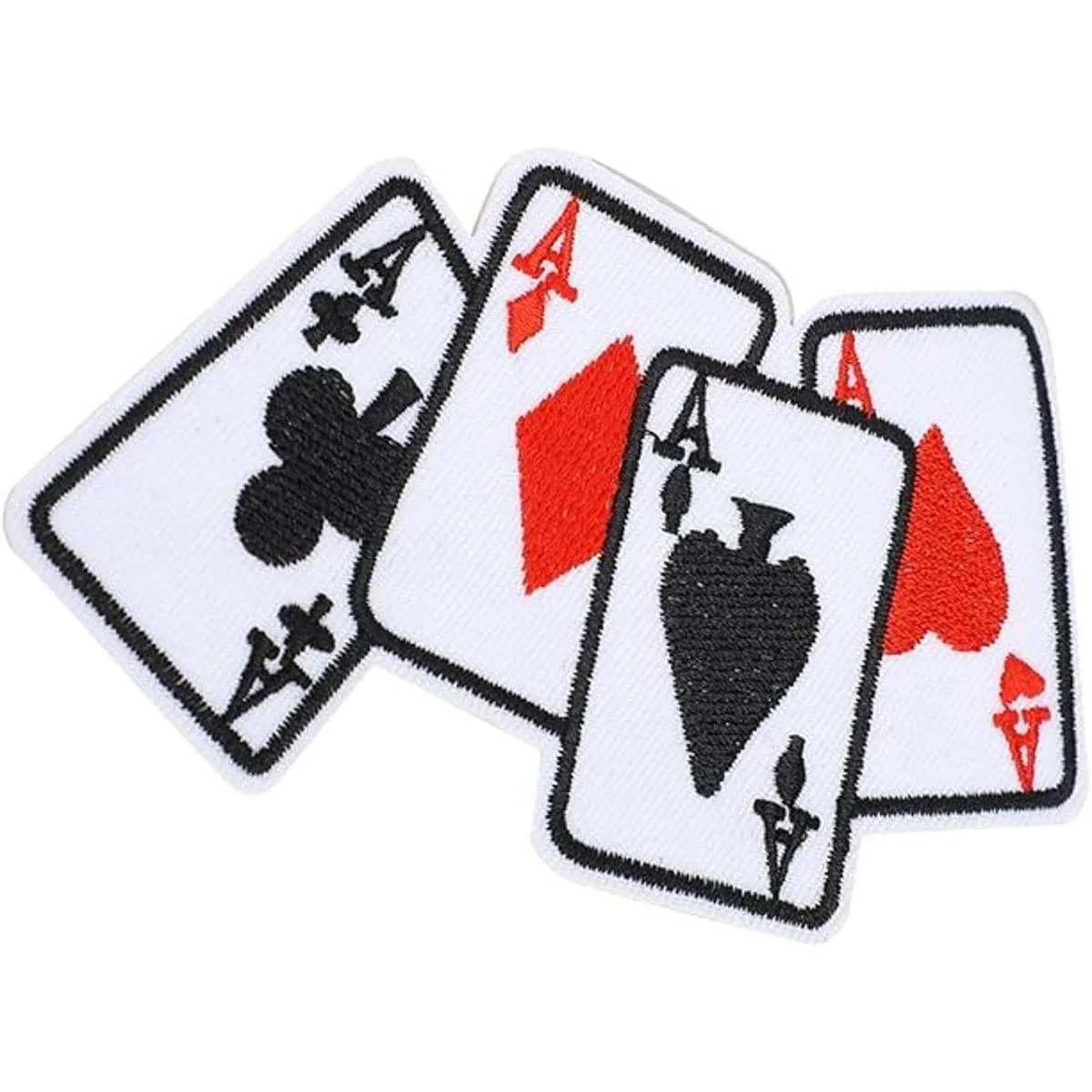 5 parches de reparación de costura parche de póker Ace