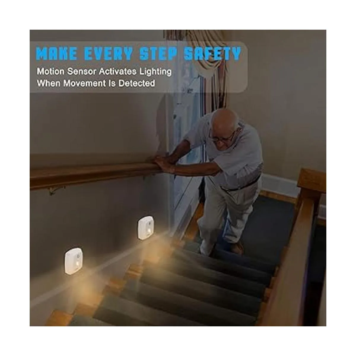 Luces con sensor de movimiento adhesivas luz nocturna LED
