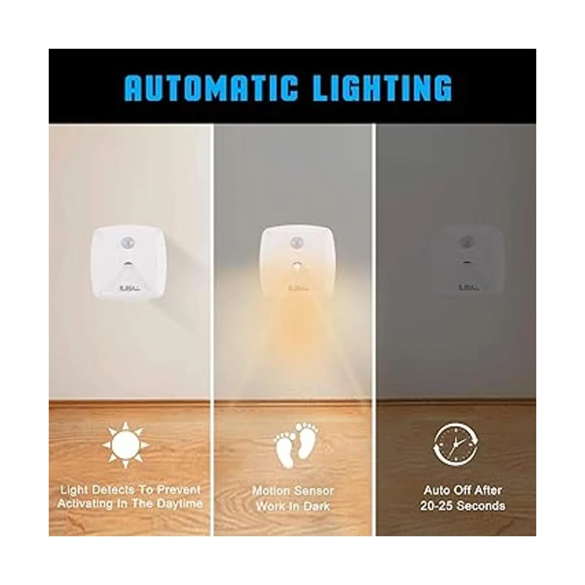 Luces con sensor de movimiento adhesivas luz nocturna LED