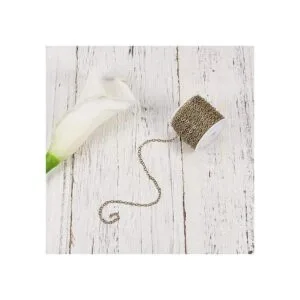 SUNNYCLUE DIY Cadena de eslabones de bronce antiguo de 33