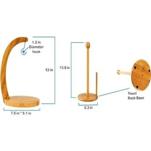 BAMBOO Land Banana Hanger soporte de banátano gancho de_6