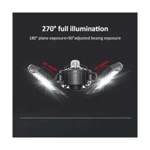 Luz LED de garaje 6000 lúmenes 6500 K luz diurna de 60_2