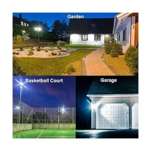 GLORIOUSLITE Paquete de 2 reflectores LED para exteriores