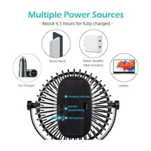 SkyGenius Ventilador de cochecito con pilas mini_3