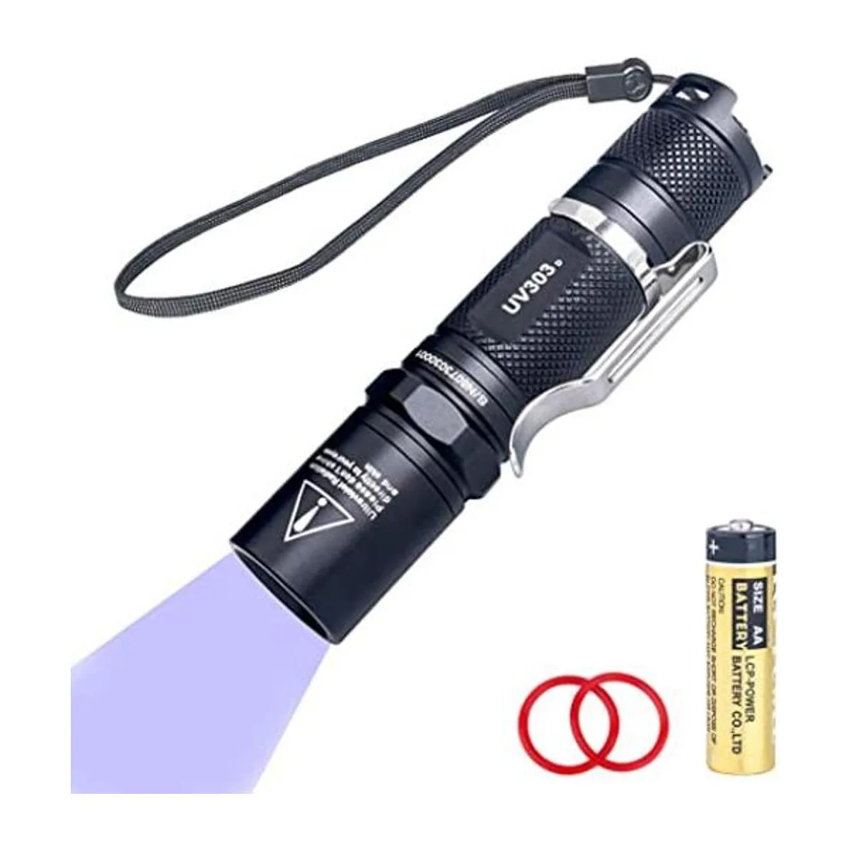 LIGHTFE Blacklight Linterna UV de 365 nm con salida de_1