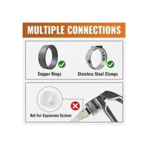 SunGATOR 12 unidades PEX 12 pulgadas de acoplamiento