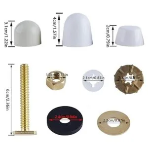 Juego de pernos y tapas para el suelo del inodoro_2