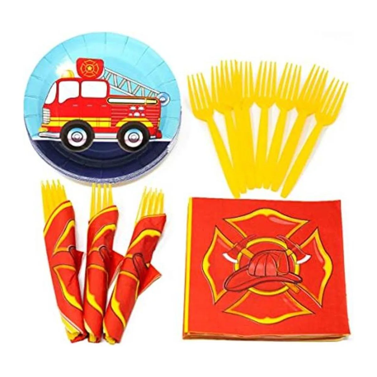 Paquete de suministros para fiestas de camiones de_1