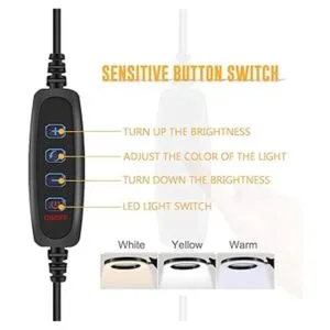 5 lupas con luz 3 luces LED ajustables 10 luces LED de_4