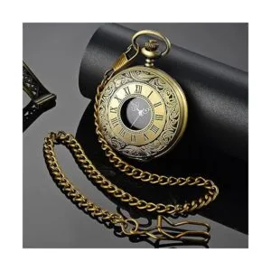 LYMFHCH Reloj de bolsillo vintage con escala de números_2