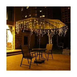 Orangie Luces LED de carámbano 96 luces LED de 9.8 pies_2