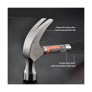 Edward Tools Harden Martillo de garra de 8 onzas mango_2