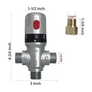 Atmama Válvula de mezcla termostática de tres