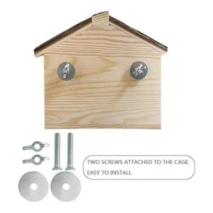 Hamiledyi Casa de madera para hámster hecha a mano