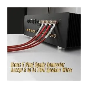 Monosaudio Banana Plugs Altavoz de latón chapado en oro_2