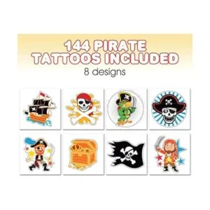 ArtCreativity Tatuajes temporales piratas para niños_2