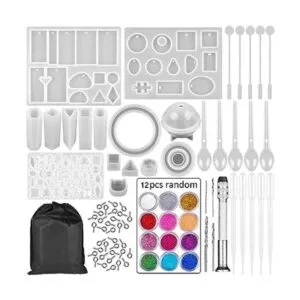 Emfure Juego de 94 moldes de resina de silicona para_1