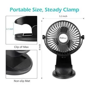 SkyGenius Ventilador de cochecito con pilas mini_2