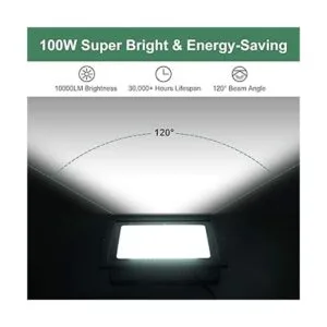 GLORIOUSLITE Paquete de 2 reflectores LED para exteriores