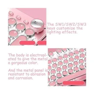 Teclado para juegos estilo retro punk interruptores_4