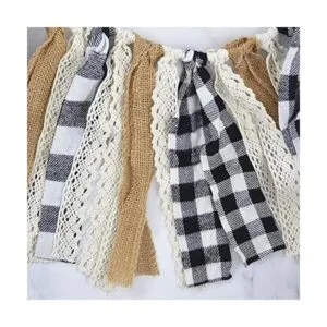 Rainlemon Bandera de cuadros de Buffalo a cuadros blanco y_4