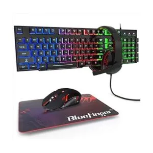 BlueFinger Teclado para juegos RGB y combo de mouse y_1