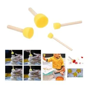 Kare Kind Juego de 30 esponjas redondas para pintar y_5