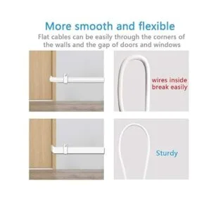 Paquete de 2 cables de extensión de CC de 0.217 in x 0.083_4