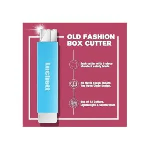 Lnchett Cortador de caja paquete de 12 mini cortadores de