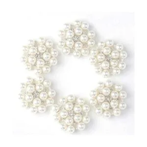 24 broches de cuentas planas de cristal con diamantes de_1