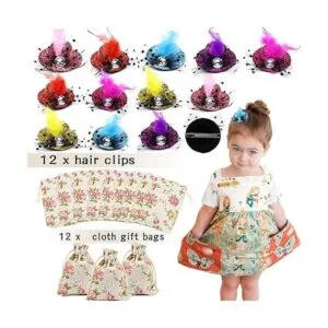 Juego de 84 piezas de recuerdos de fiesta de té pinzas_3