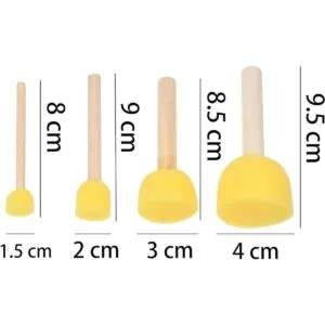 Kare Kind Juego de 30 esponjas redondas para pintar y_4