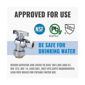 SUNGATOR Paquete de 12 válvulas de parada de ángulo 12_2