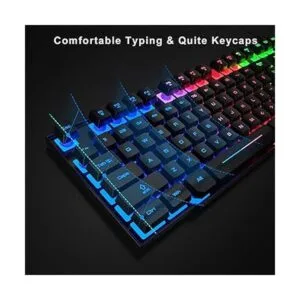 BlueFinger Teclado para juegos RGB y combo de mouse y_3